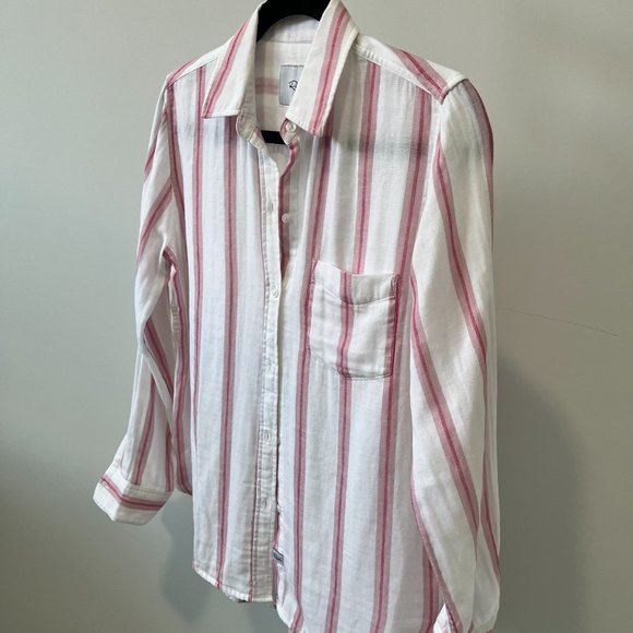 Rails pink striped button down | size S - Picture 5 of 5